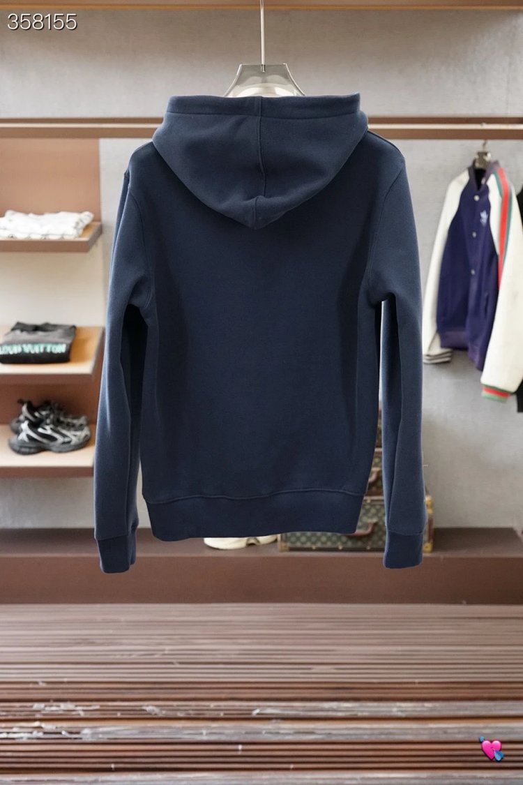 DiorDior classic CD embroidered hooded pure cotton men's fashionable casual hooded sweatshirt | Suyp