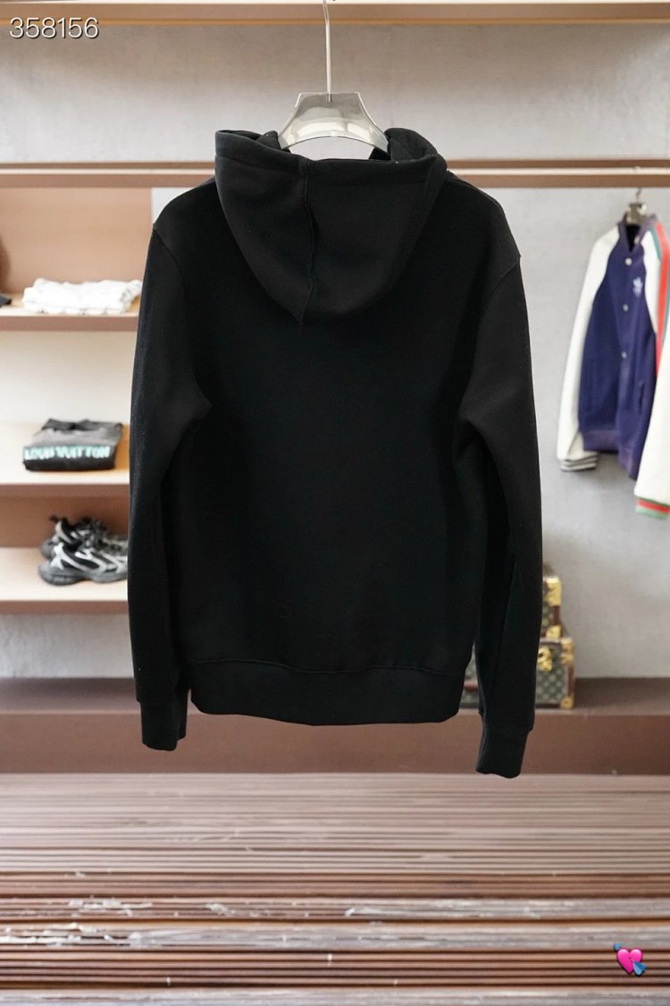 DiorDior classic CD embroidered hooded pure cotton men's fashionable casual hooded sweatshirt | Suyp