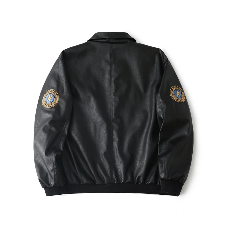Balenciaga   Simulated PU leather jacket with loose fit | Suyperbuy Spreadsheet