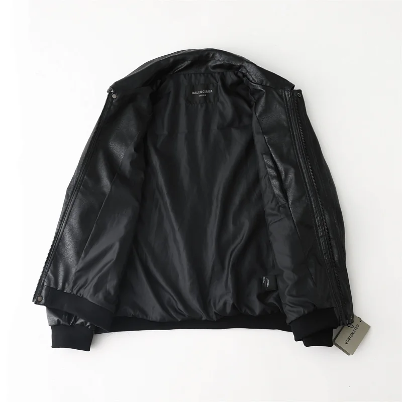 Balenciaga   Simulated PU leather jacket with loose fit | Suyperbuy Spreadsheet
