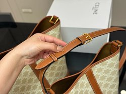 Celine  Bucket bag, new women's bag, Triumphal Arch bucket bag, leather tote bag, women's diagonal c