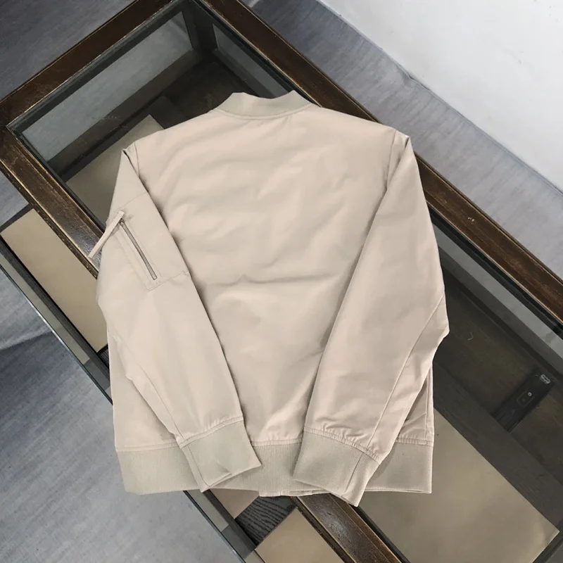Prada men's jacket baseball collar zipper jacket cardigan solid color men's casual | Suyperbuy Sprea