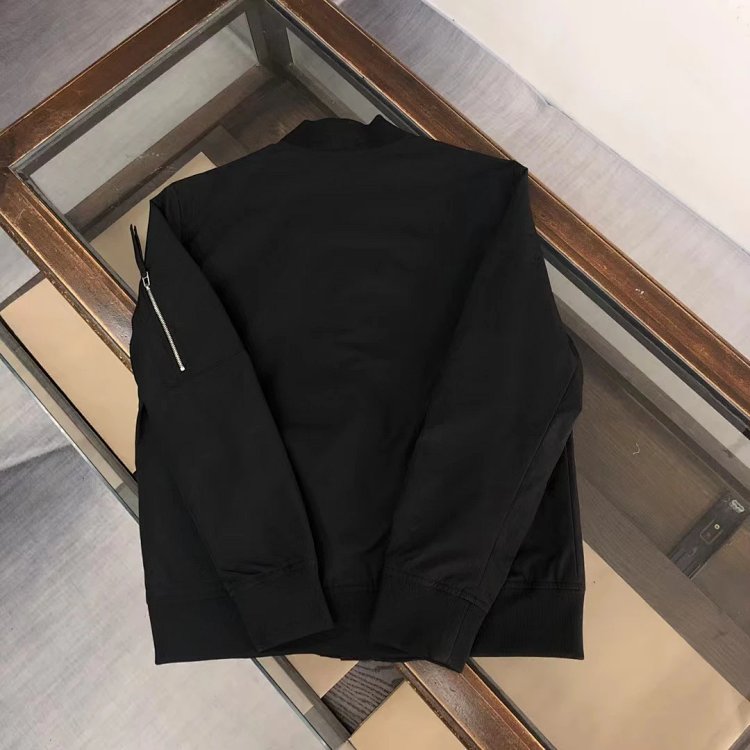 Prada men's jacket baseball collar zipper jacket cardigan solid color men's casual | Suyperbuy Sprea