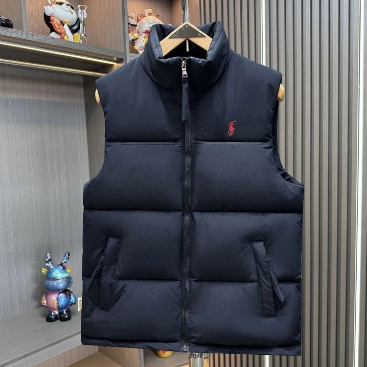 Ralph Lauren Light Luxury Down Cotton Vest Pony Tank Top Unisex Ralph Paul Polo Vest | Suyperbuy Spr
