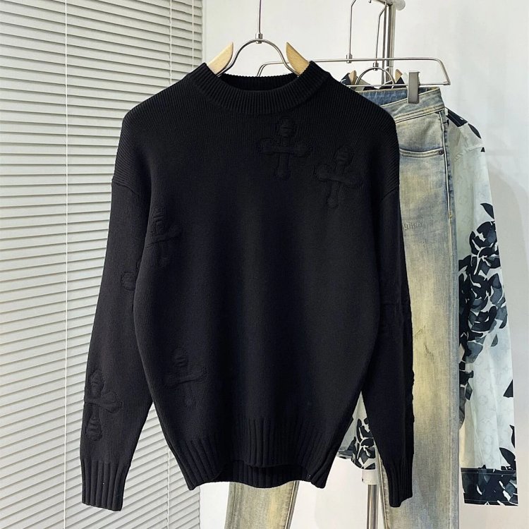 Chrome Hearts Knitted Sweater for Men and Women