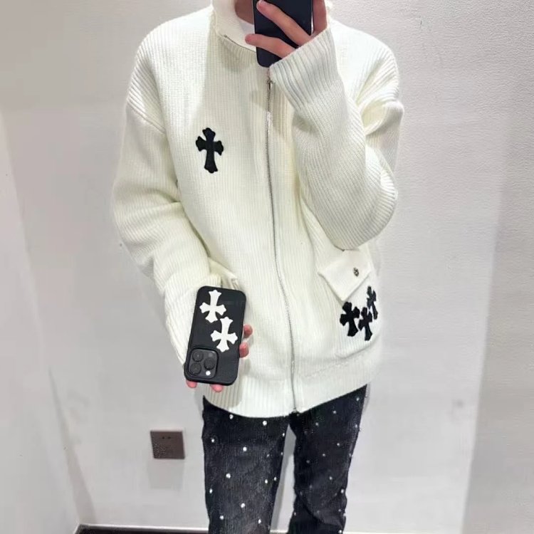 Chrome Hearts cardigan knitted sweater jacket for both men and women | Suyperbuy Spreadsheet