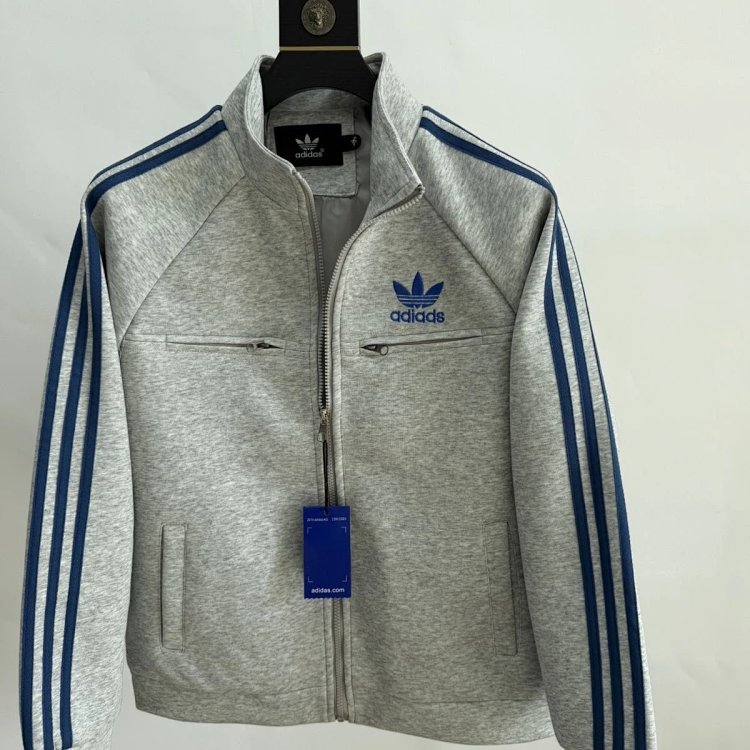 Adidas Three Leaf Clover Spring New Coat Stand up Collar Casual Embroidery Men's