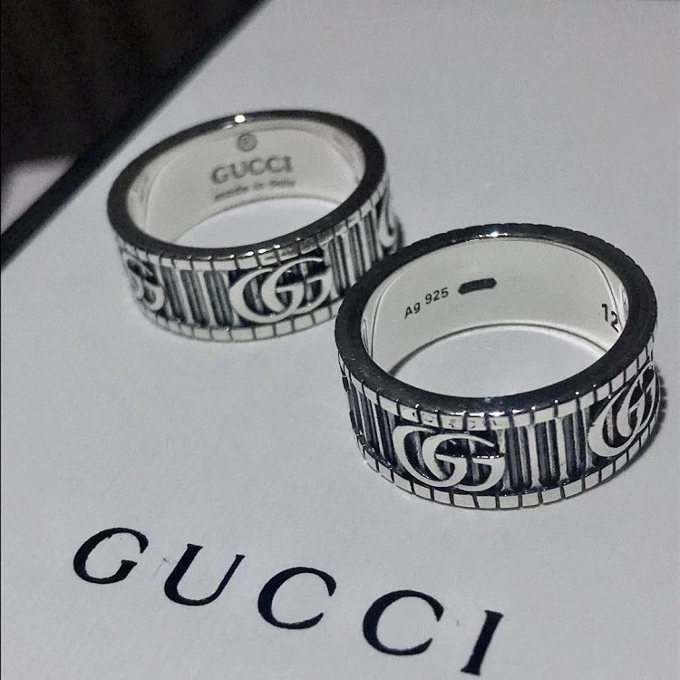 Couple Pair Ring 925 Silver Gucci GUUCI Vintage Double G Ring Vintage Vintage Vintage | Suyperbuy Sp