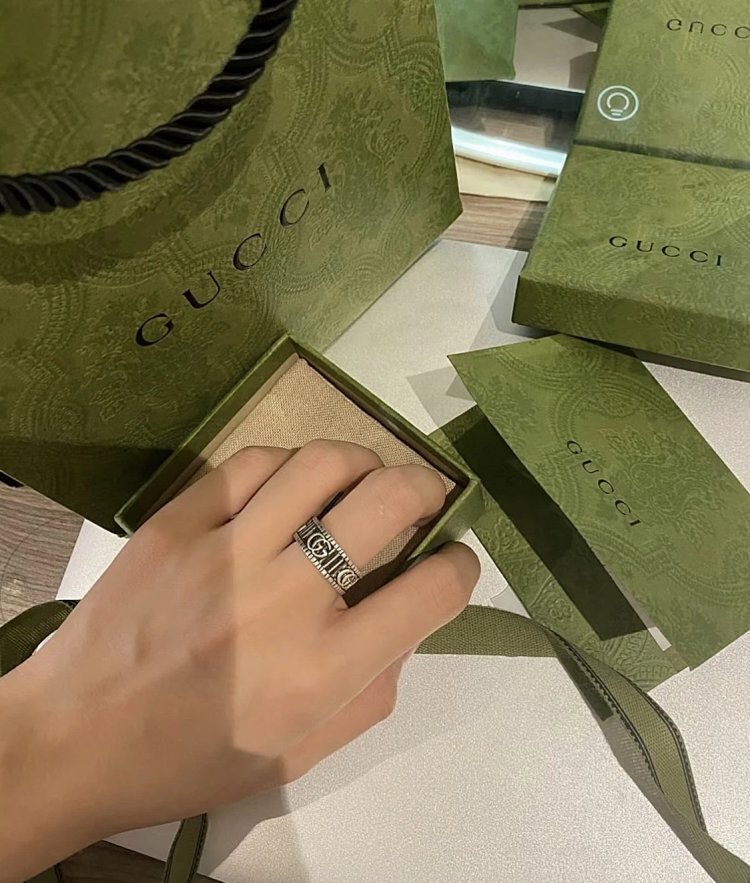 Couple Pair Ring 925 Silver Gucci GUUCI Vintage Double G Ring Vintage Vintage Vintage | Suyperbuy Sp