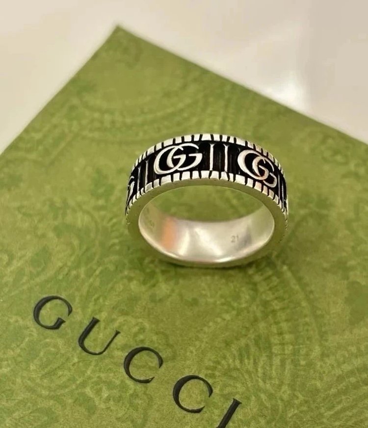 Couple Pair Ring 925 Silver Gucci GUUCI Vintage Double G Ring Vintage Vintage Vintage | Suyperbuy Sp