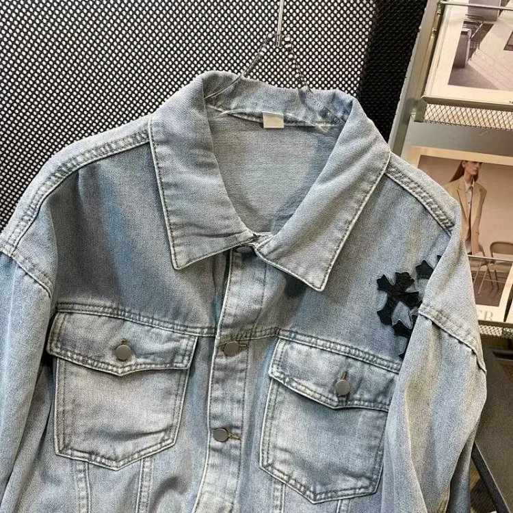 Chrome Hearts Light Luxury Cowboy Printed Coat Spring and Autumn Unisex Trendy Brand Men | Suyperbuy