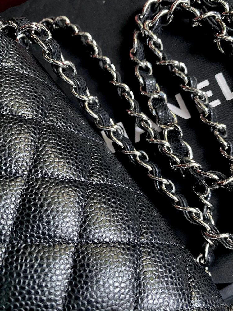 Chanel genuine leather women's bag with diamond grid chain shoulder crossbody bag | Suyperbuy Spread
