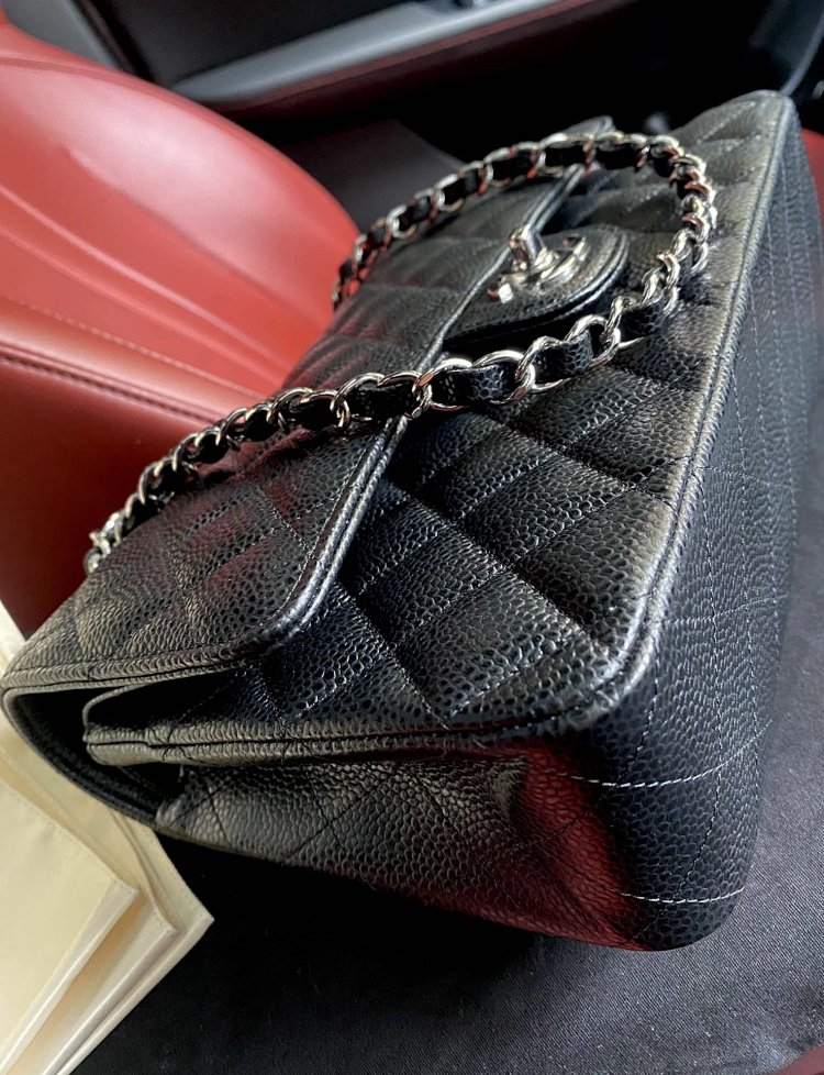 Chanel genuine leather women's bag with diamond grid chain shoulder crossbody bag | Suyperbuy Spread