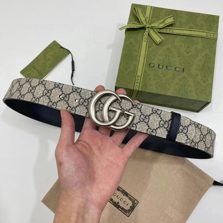 Gucci men's and women's belt PVC distressed calf leather vintage | Suyperbuy Spreadsheet