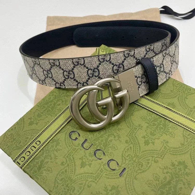 Gucci men's and women's belt PVC distressed calf leather vintage | Suyperbuy Spreadsheet