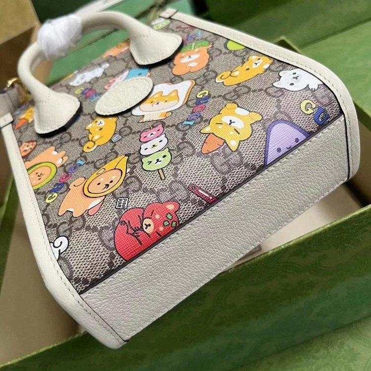 Gucci animal print mini tote bag music score bag crossbody bag shoulder bag unisex 699406 | Suyperbu