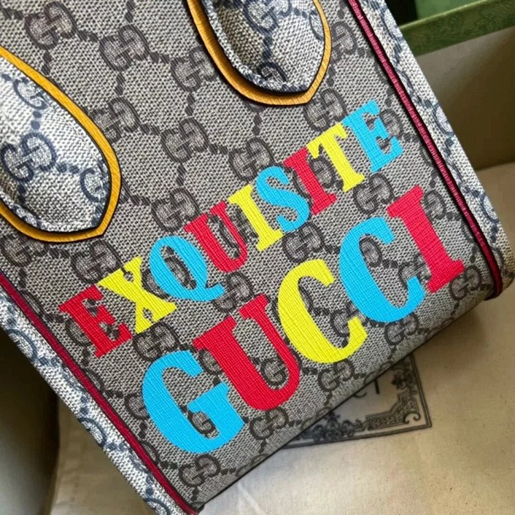 Gucci animal print mini tote bag music score bag crossbody bag shoulder bag unisex 699406 | Suyperbu