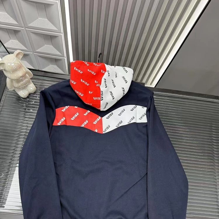 EVISU hooded red and white hoodie | Suyperbuy Spreadsheet