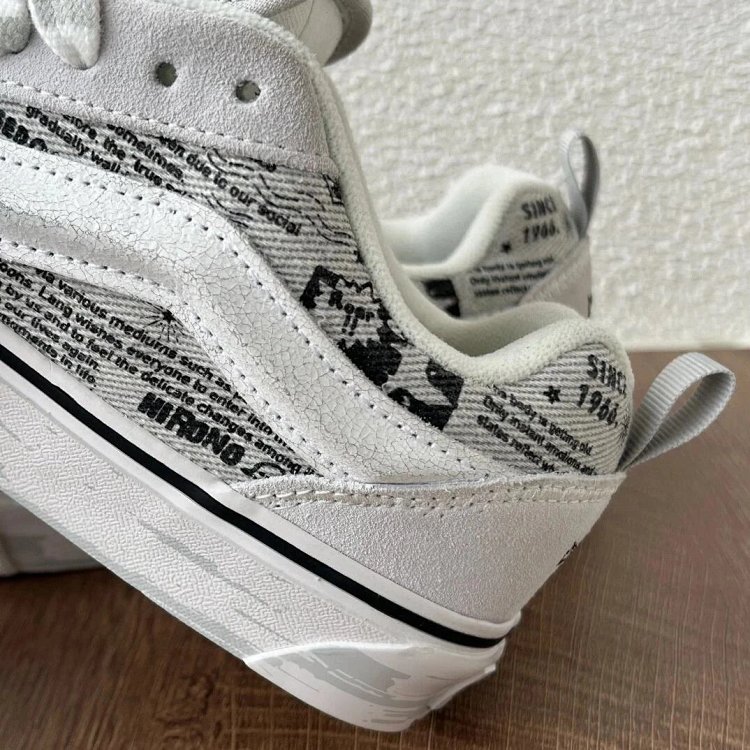 VANS Bubble Matt Ono Co branded Grey White Graffiti Casual Canvas Shoes | Suyperbuy Spreadsheet