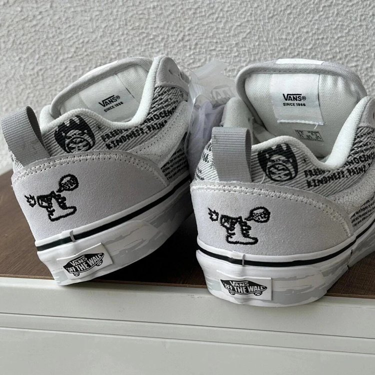 VANS Bubble Matt Ono Co branded Grey White Graffiti Casual Canvas Shoes | Suyperbuy Spreadsheet