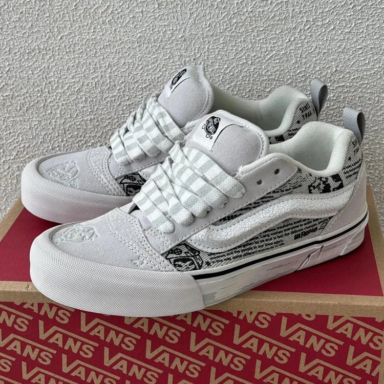 VANS Bubble Matt Ono Co branded Grey White Graffiti Casual Canvas Shoes | Suyperbuy Spreadsheet