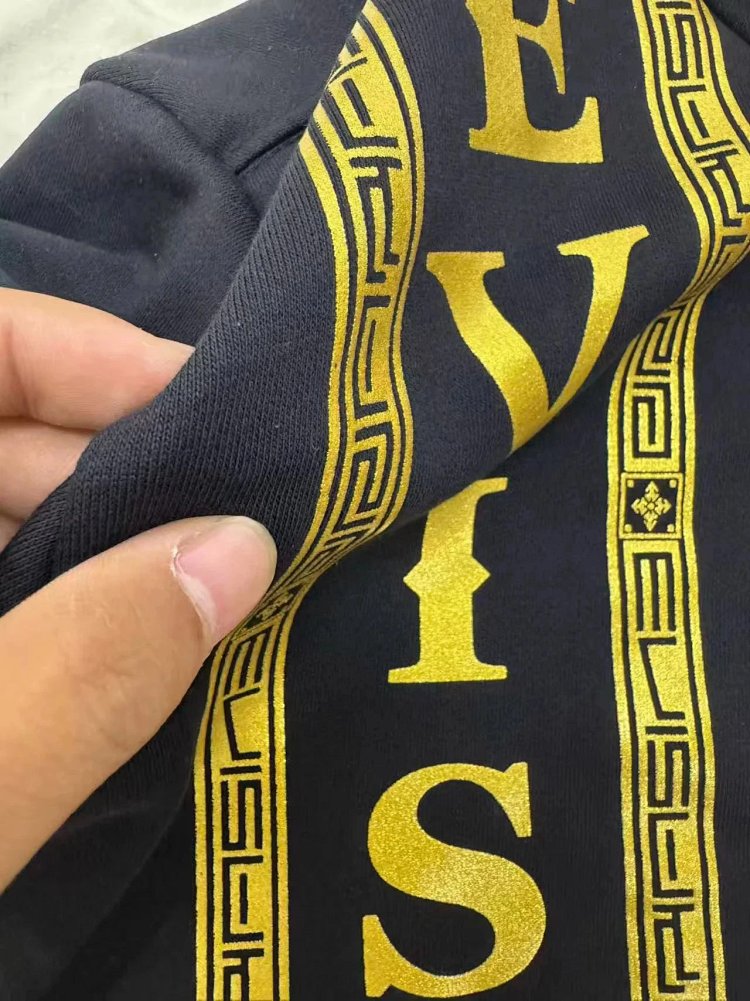 EVISU  Black gold hooded heavyweight hoodie | Suyperbuy Spreadsheet