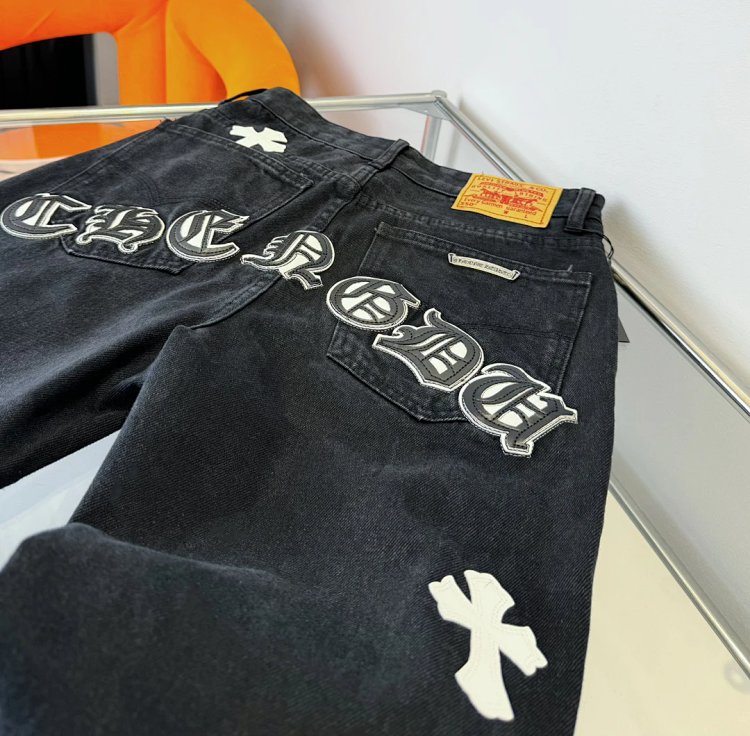 Chrome Hearts  High Street American Limited Loose Trendy Brand Washed Pants | Suyperbuy Spreadsheet