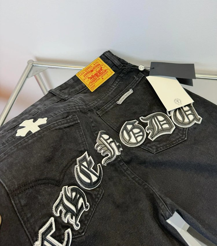 Chrome Hearts  High Street American Limited Loose Trendy Brand Washed Pants | Suyperbuy Spreadsheet