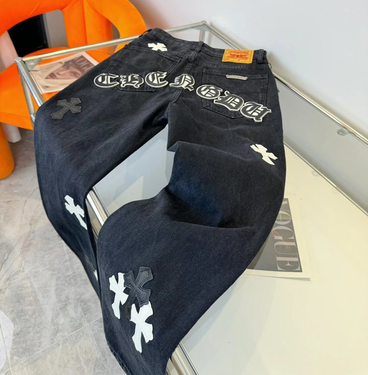 Chrome Hearts  High Street American Limited Loose Trendy Brand Washed Pants | Suyperbuy Spreadsheet