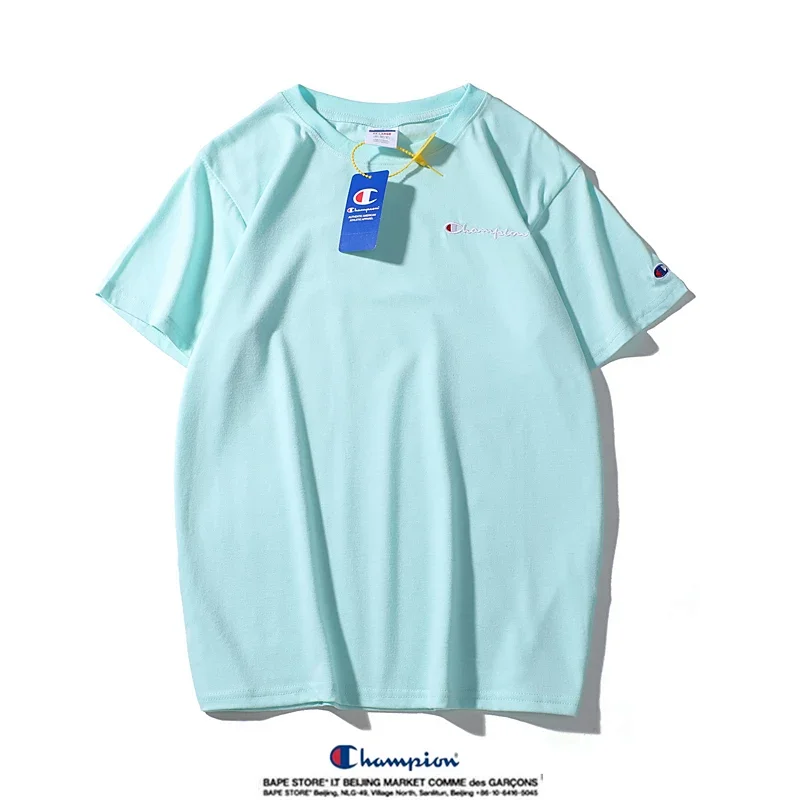 Champion small label pure cotton round neck short sleeved T-shirt | Suyperbuy Spreadsheet