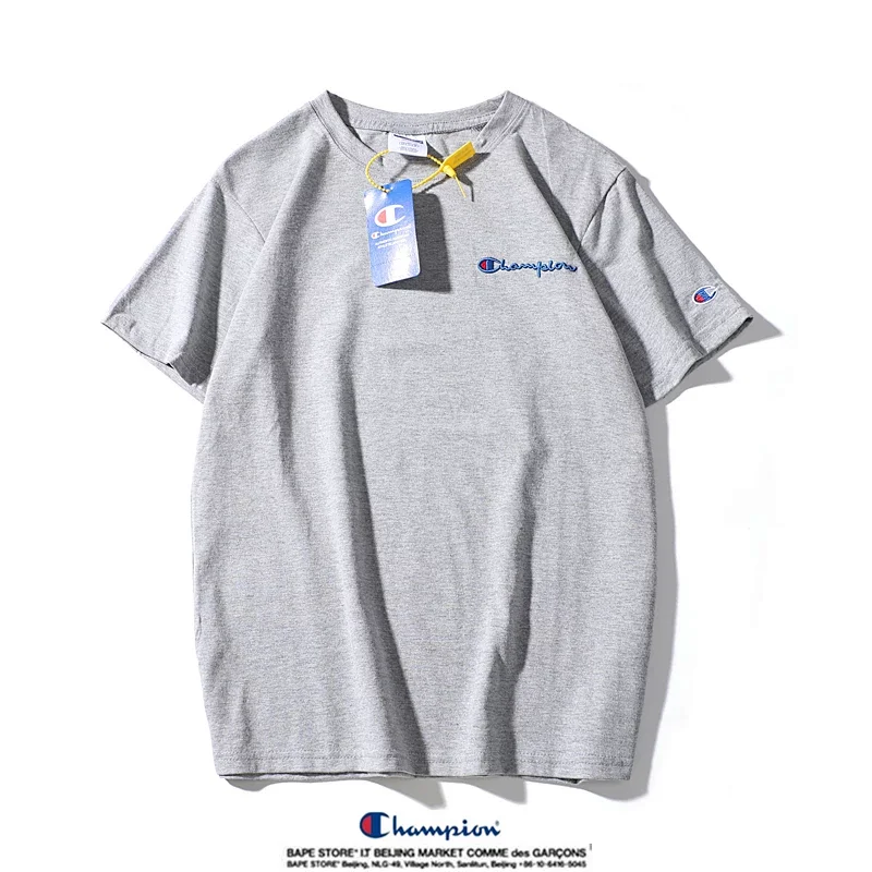 Champion small label pure cotton round neck short sleeved T-shirt | Suyperbuy Spreadsheet