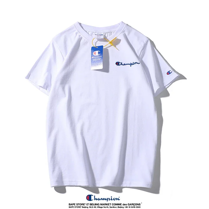 Champion small label pure cotton round neck short sleeved T-shirt | Suyperbuy Spreadsheet