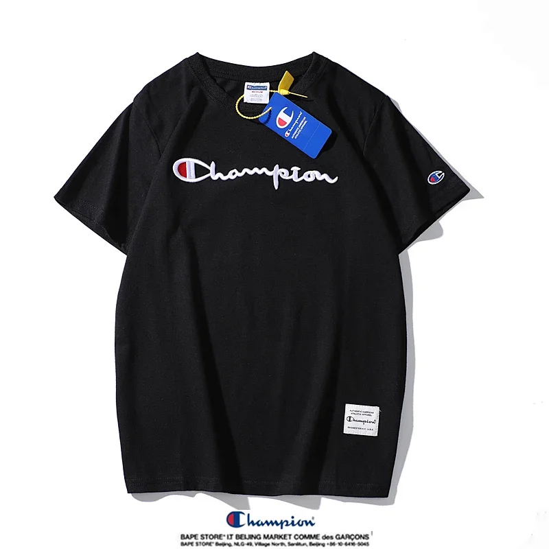 Champion Simple 3D Embroidered Cotton Short sleeved T-shirt | Suyperbuy Spreadsheet
