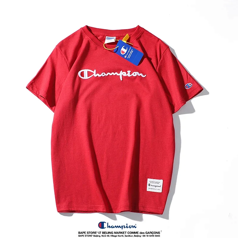 Champion Simple 3D Embroidered Cotton Short sleeved T-shirt | Suyperbuy Spreadsheet