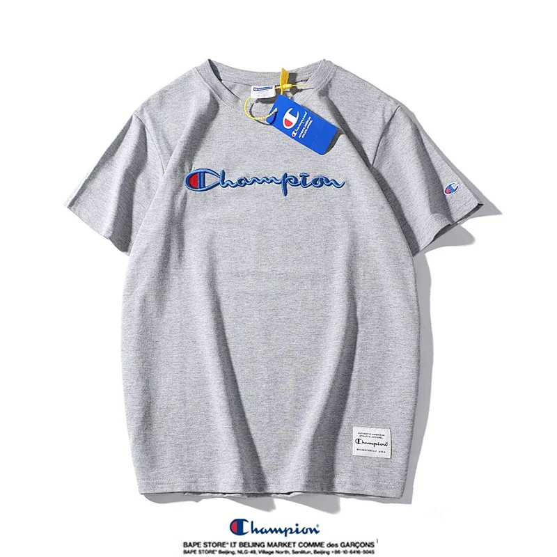 Champion Simple 3D Embroidered Cotton Short sleeved T-shirt | Suyperbuy Spreadsheet