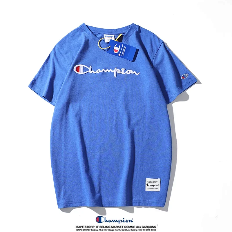 Champion Simple 3D Embroidered Cotton Short sleeved T-shirt | Suyperbuy Spreadsheet