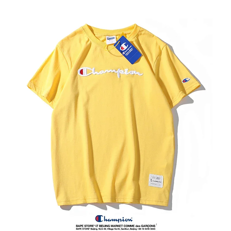 Champion Simple 3D Embroidered Cotton Short sleeved T-shirt | Suyperbuy Spreadsheet