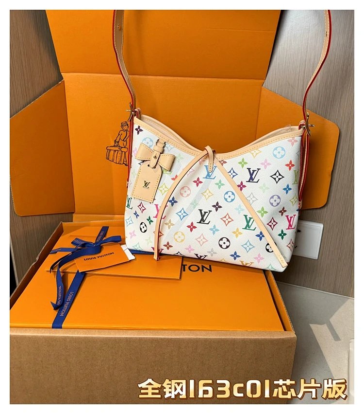 Louis Vuitton white tri colored CarryAll handbag | Suyperbuy Spreadsheet