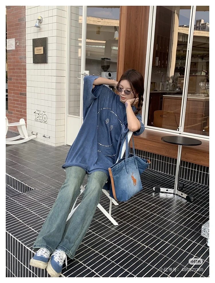 Ralph Lauren  Washed denim blue tote bag | Suyperbuy Spreadsheet