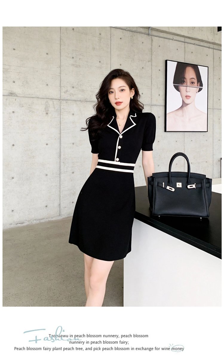 Summer Ice Silk Knitted French Dress | Suyperbuy Spreadsheet