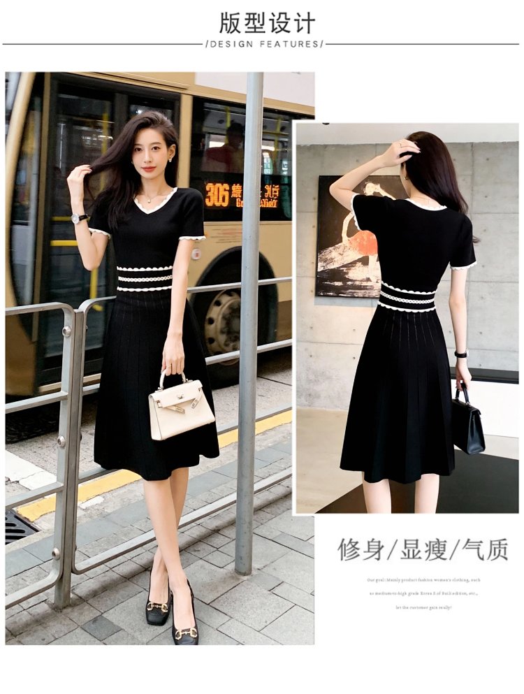 Summer new French Hepburn style small black dress | Suyperbuy Spreadsheet